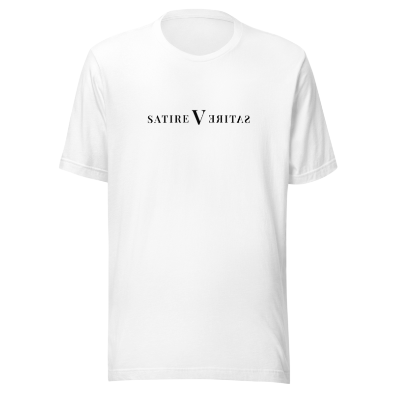 GG Co. wordmark (black ink) — Bella+Canvas 3001 Tee — White — vendor mockup, provisional